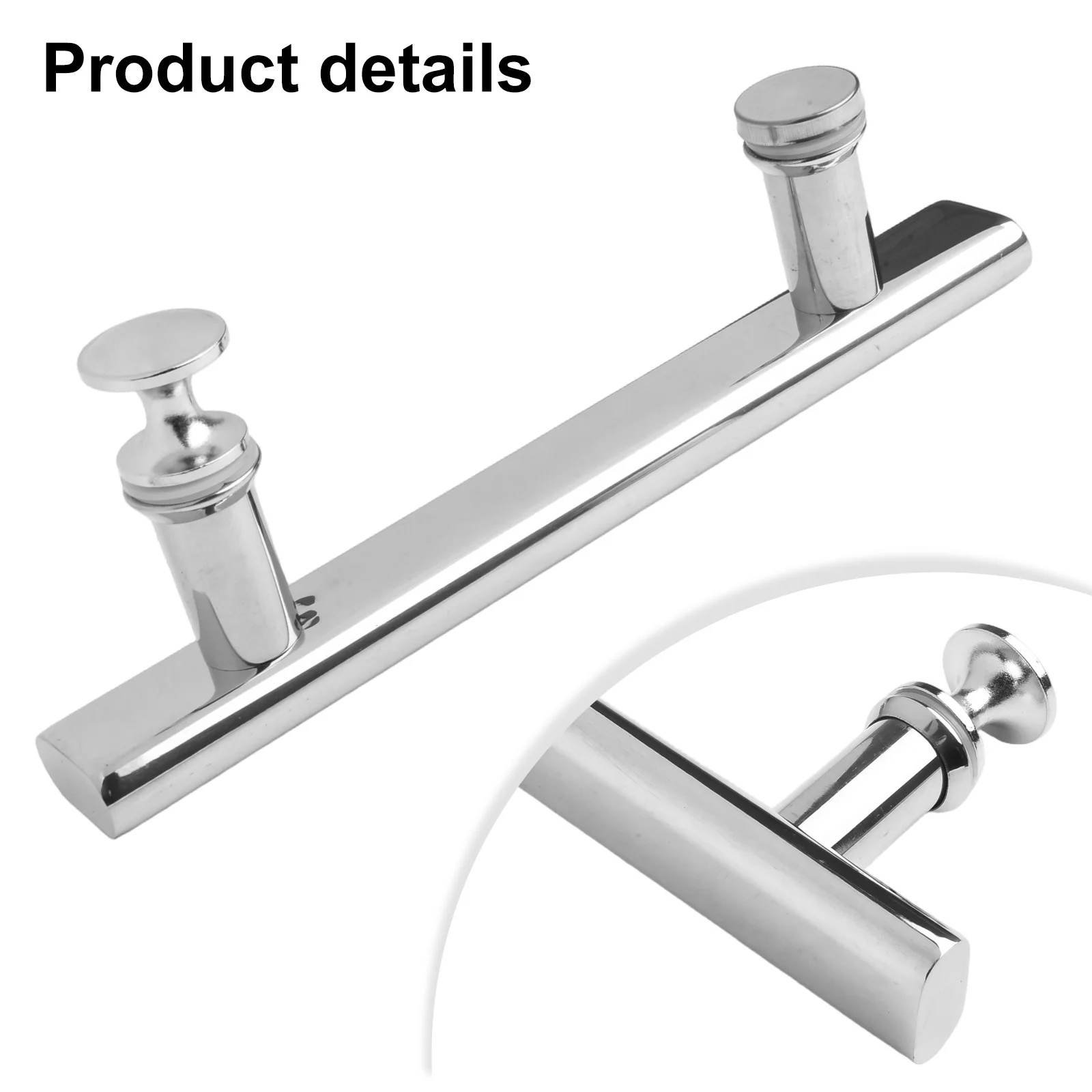 고품질 새로운 도어 핸들 샤워 샤워 인클로저 220*15mm 스트레이트 액세서리 두꺼운 욕실 유리 도어