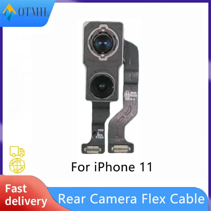 

Rear Camera For iPhone 11 Back Camera Rear Main Lens Flex Cable Camera For iPhone 11 Mobile Phone Replacement Parts 100% Tested