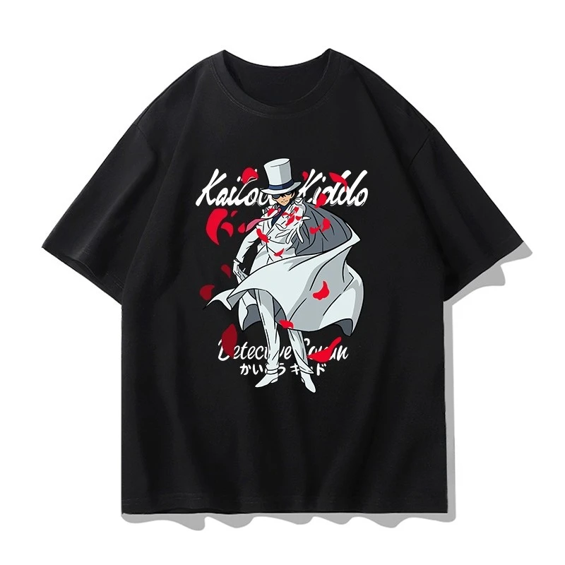 

Detective Conan Joint Short-sleeved T-shirt Men's Summer Kudo Shinichi Monster Thief Kidd Anime Men's and Women's Clothes Sports