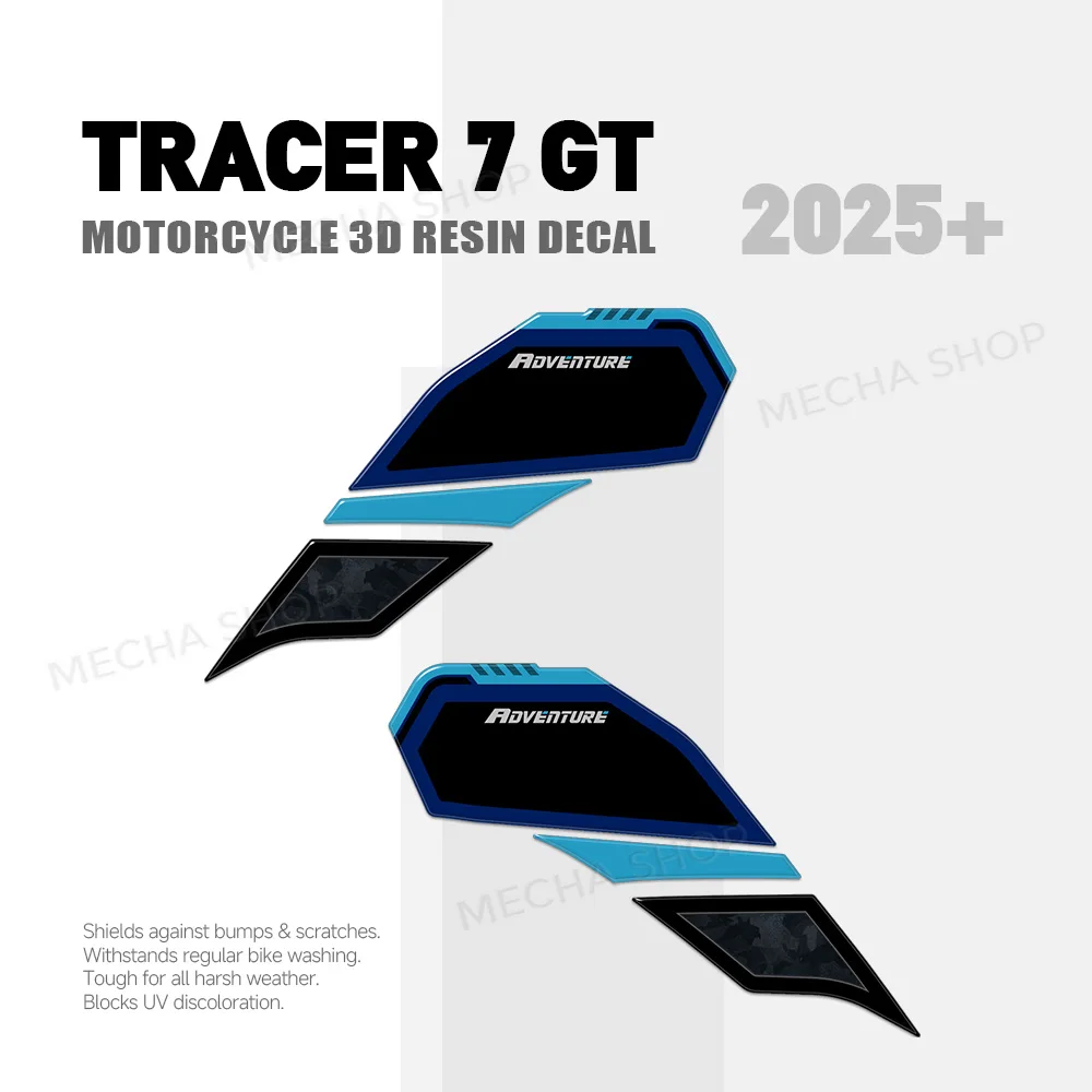 For Tenere 700 T700 2025-2026 Tank Pad 3D Gel Sticker Motorcycle Tail Protection