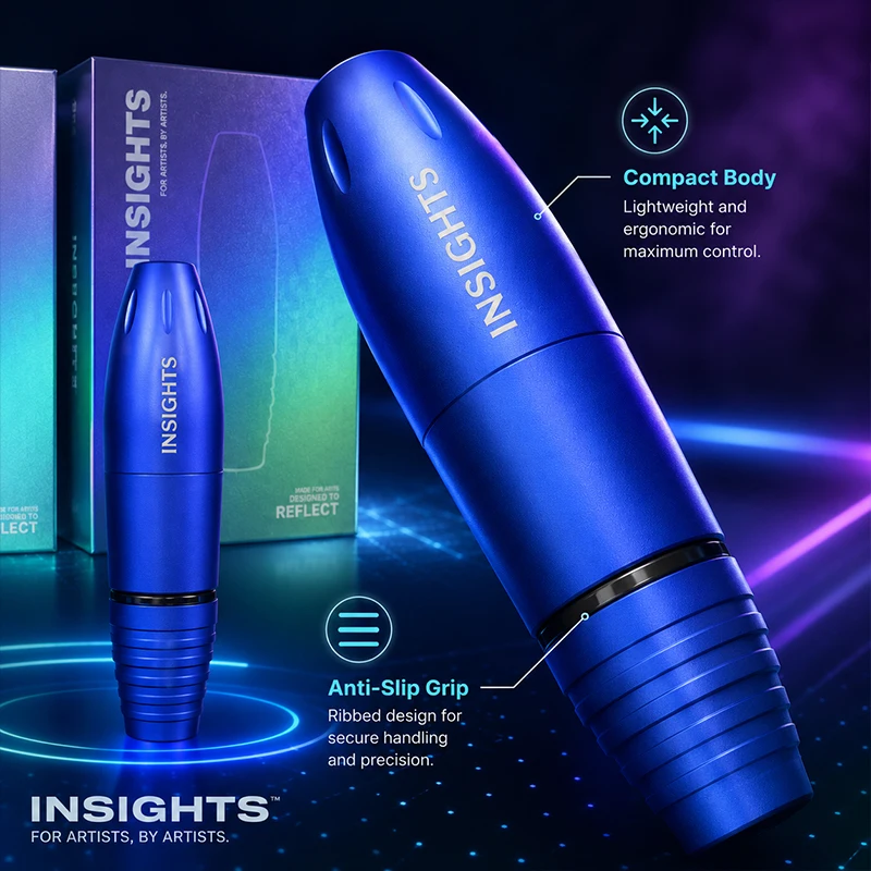 INSIGHTS Wireless Tattoo Pen Premium Metal Finish Ergonomic Grip Design For Professional Tattoo Artists Body Art Supplies 5