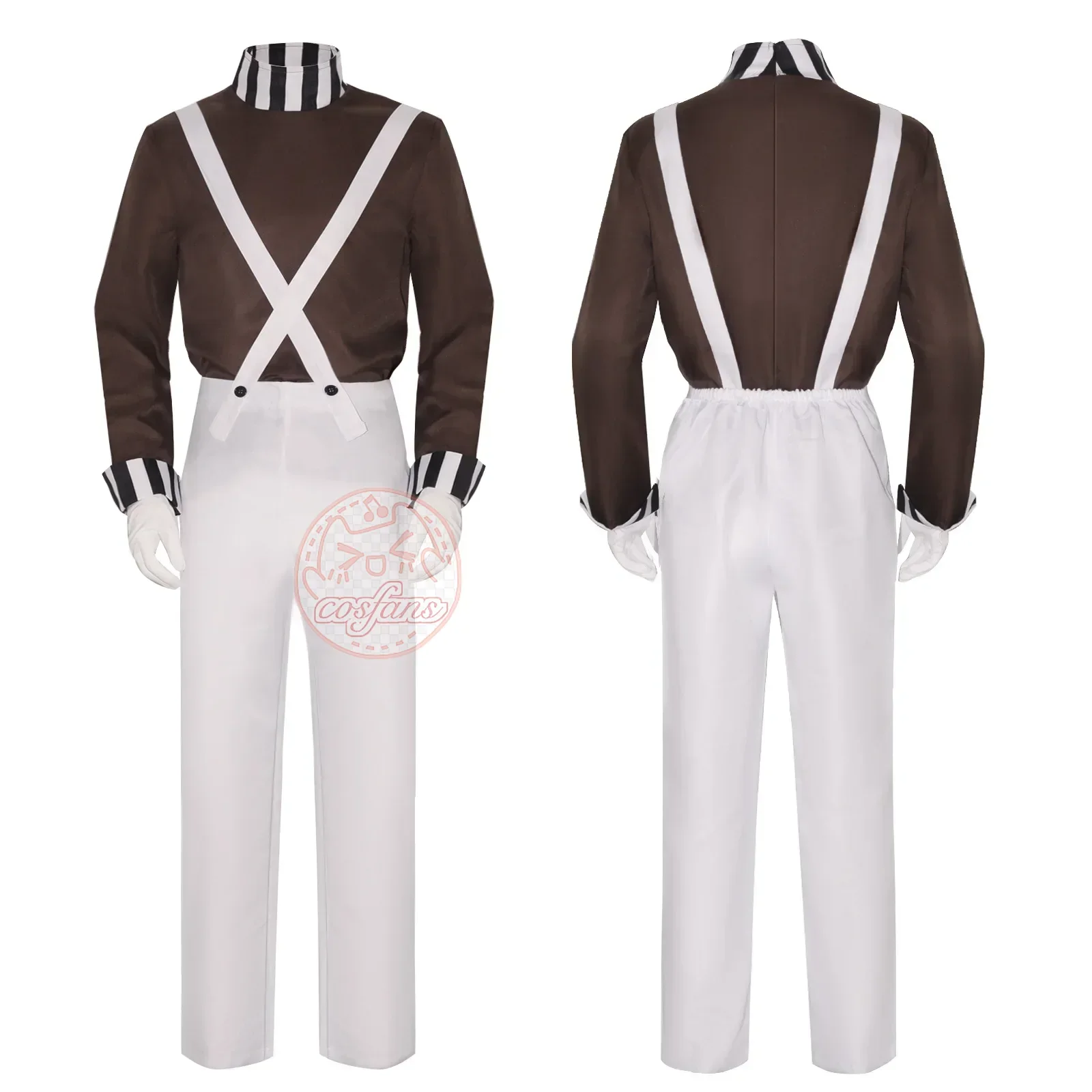 Movie Charlie Chocolate Factory Cosplay Costume Halloween Children's Day COS Performance Costumes Party Top Camisole Pants Set