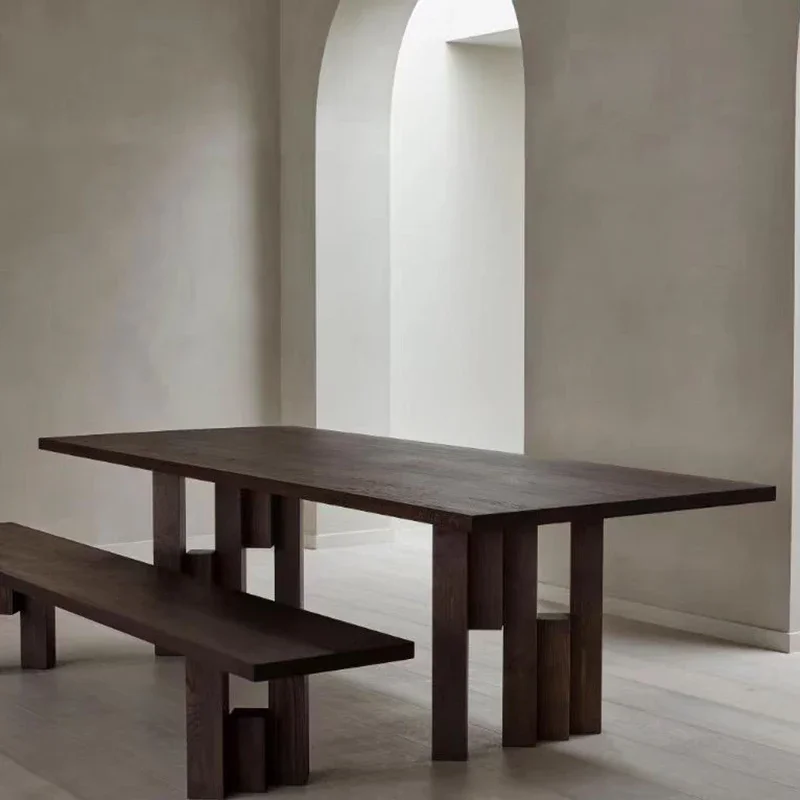 

Дизайнерские простые обеденные столы в итальянском стиле из массива дерева, современные обеденные столы для ресторана, высококачественная мебель для дома Vajilla HBDT