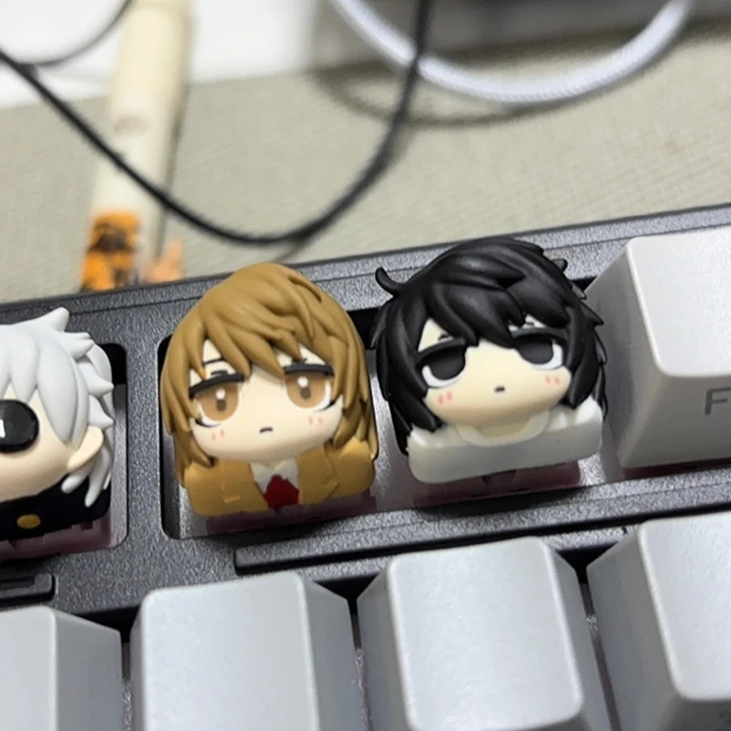 DEATHNOTE Yagami Light L·Lawliet Anime Cartoon Theme Keycaps Kawaii Mechanical Keyboard Accessory Keycaps Creativity Gift OEM C4