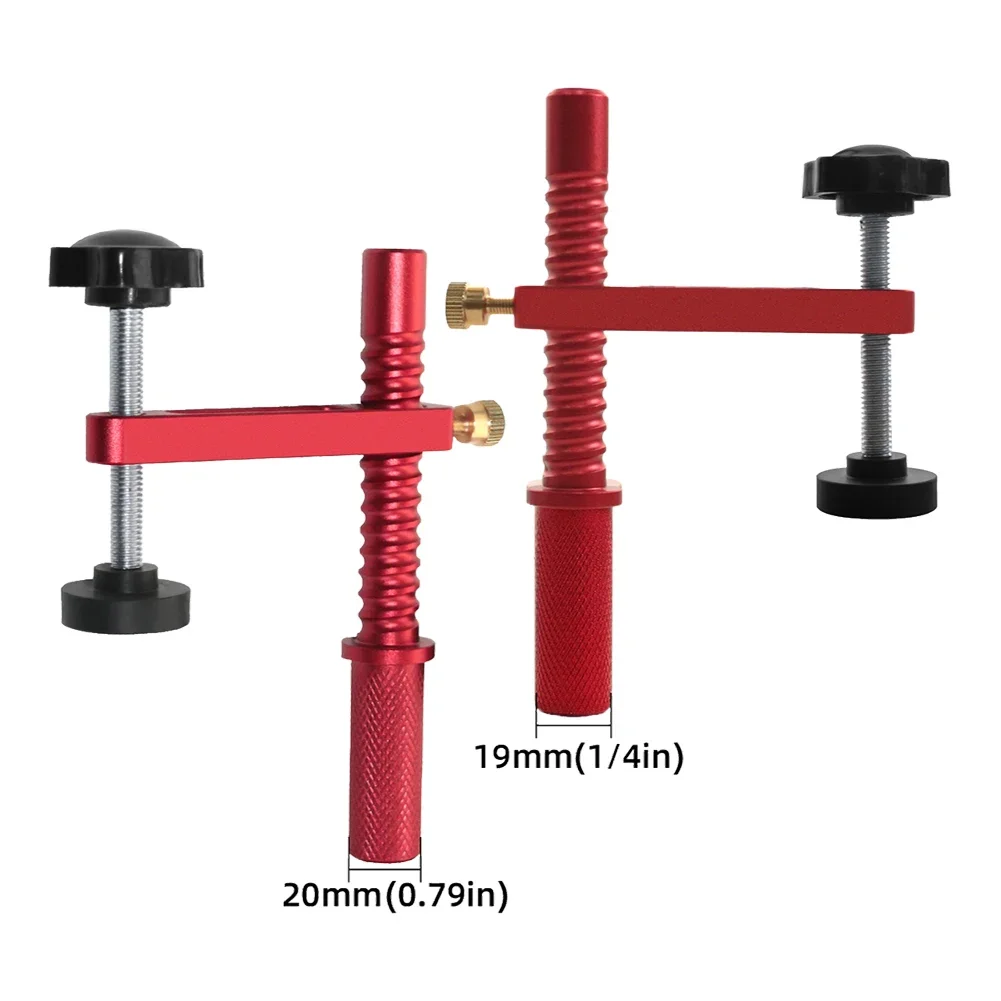 For Benchtop Aluminum Clamp Bench Stop Clamp Carpentry Two Size Options Versatile Bench Stop Adjustable Height