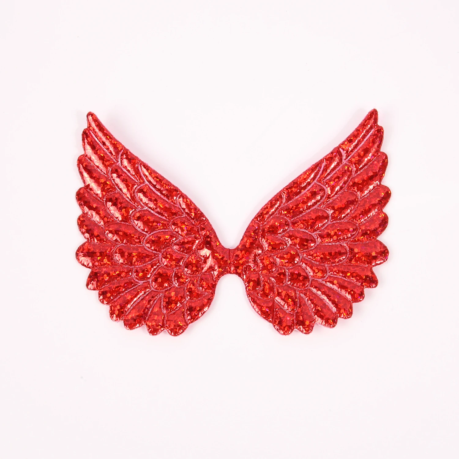 20 шт., 3,5 дюйма, 9 см, однотонные глянцевые крылья с принтом для DIY, сумка для одежды, обуви, зажим для шляпы, аксессуары для декора ручной работы