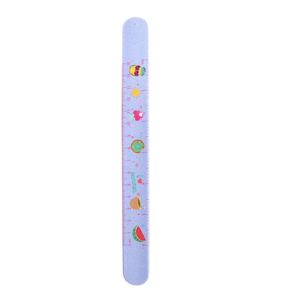 

6pcs Silicone Ruler Wristband Graduated Scale Cartoon Bracelet Elastic Eco Friendly No Irritation Perfect Gift Birthday