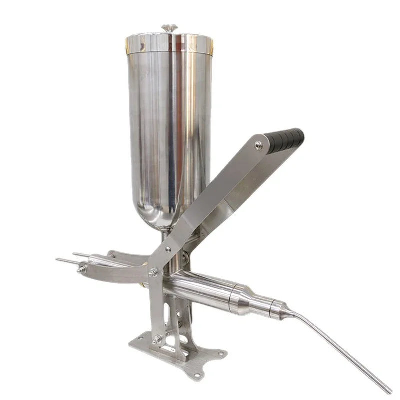 Manual Cream Filling Machine 5L Food Filling Machine Manual 3 Molds Cream Sauce Honey Liquid Paste Pie Jam Filler