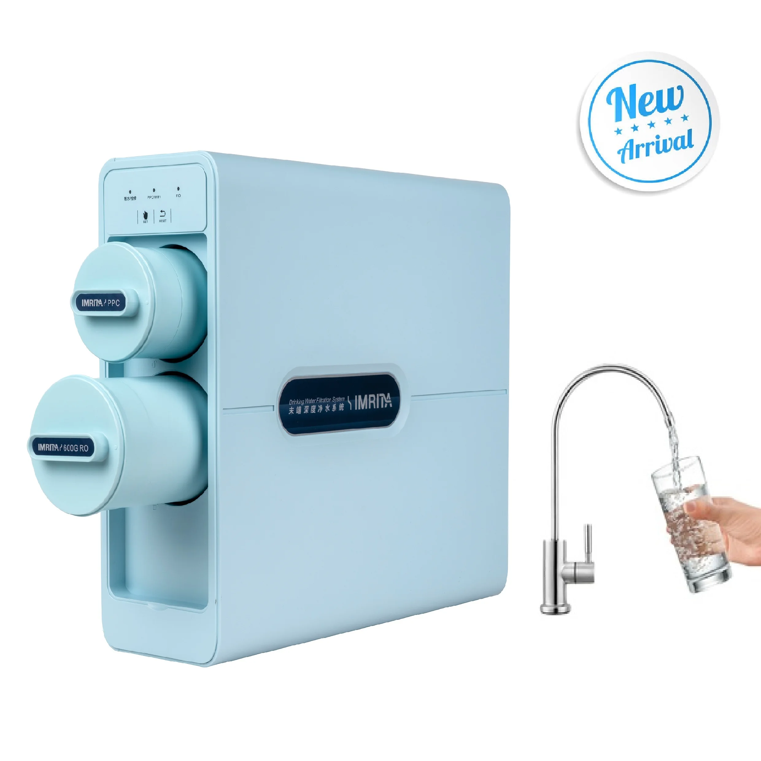 IMRITA Filtro De Agua Electric Tap Water 3 Stages Smart Household Reverse Osmosis System Drinking Machine 600G Ro Water Purifier
