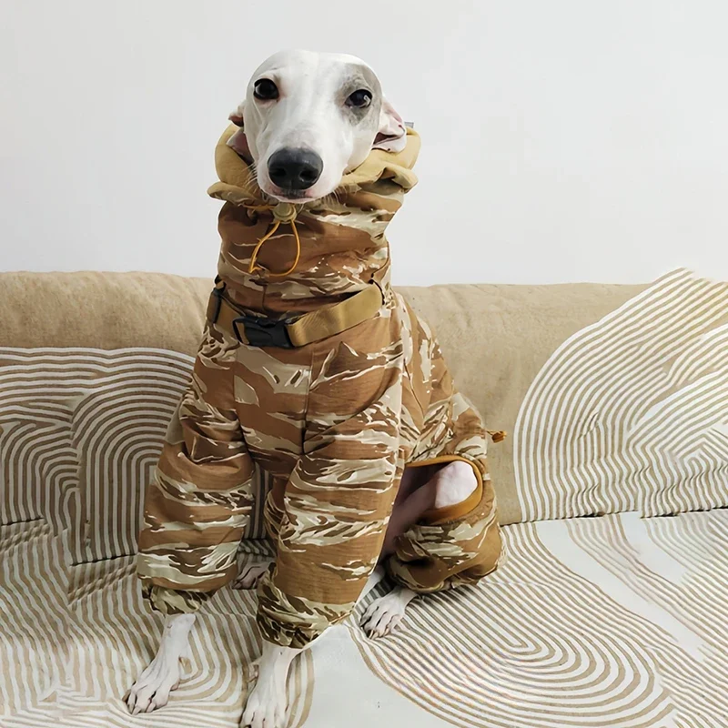 

Dog Clothing Waterproof Wear Resistance Tear Camouflage Four-legged Thick Warm Cotton-padded Dog Coats Pet Products Supplies