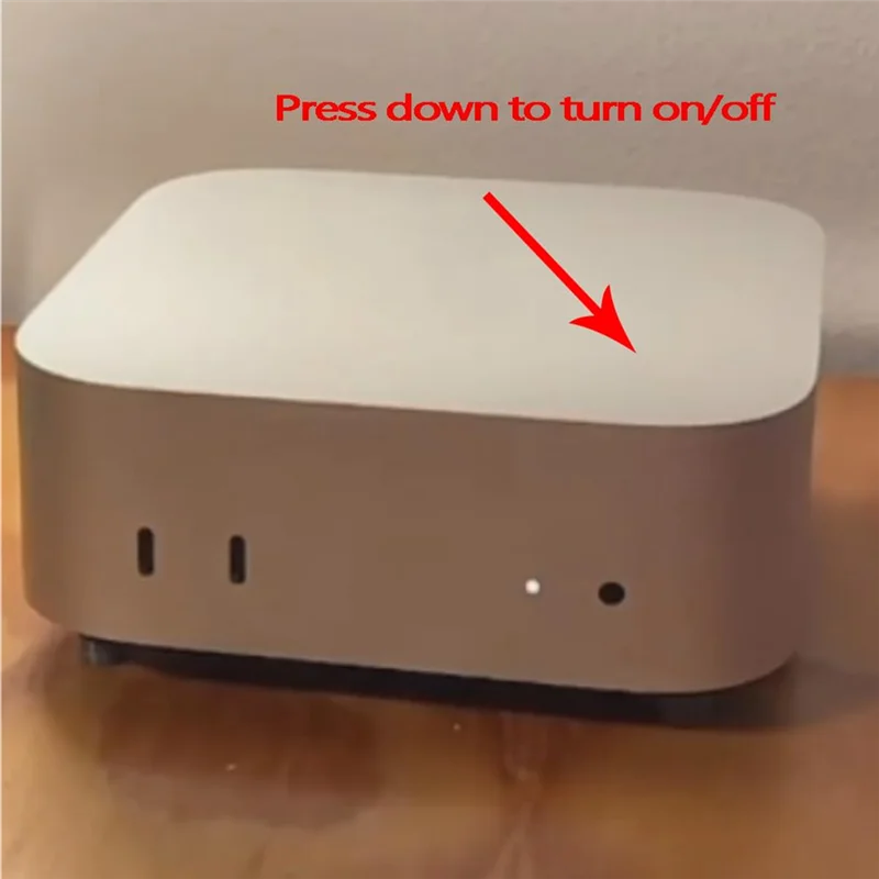 

For Mac Mini M4 2024 Chassis Stand Case Power Button Base Dustproof Bracket Storage Stand PC Part