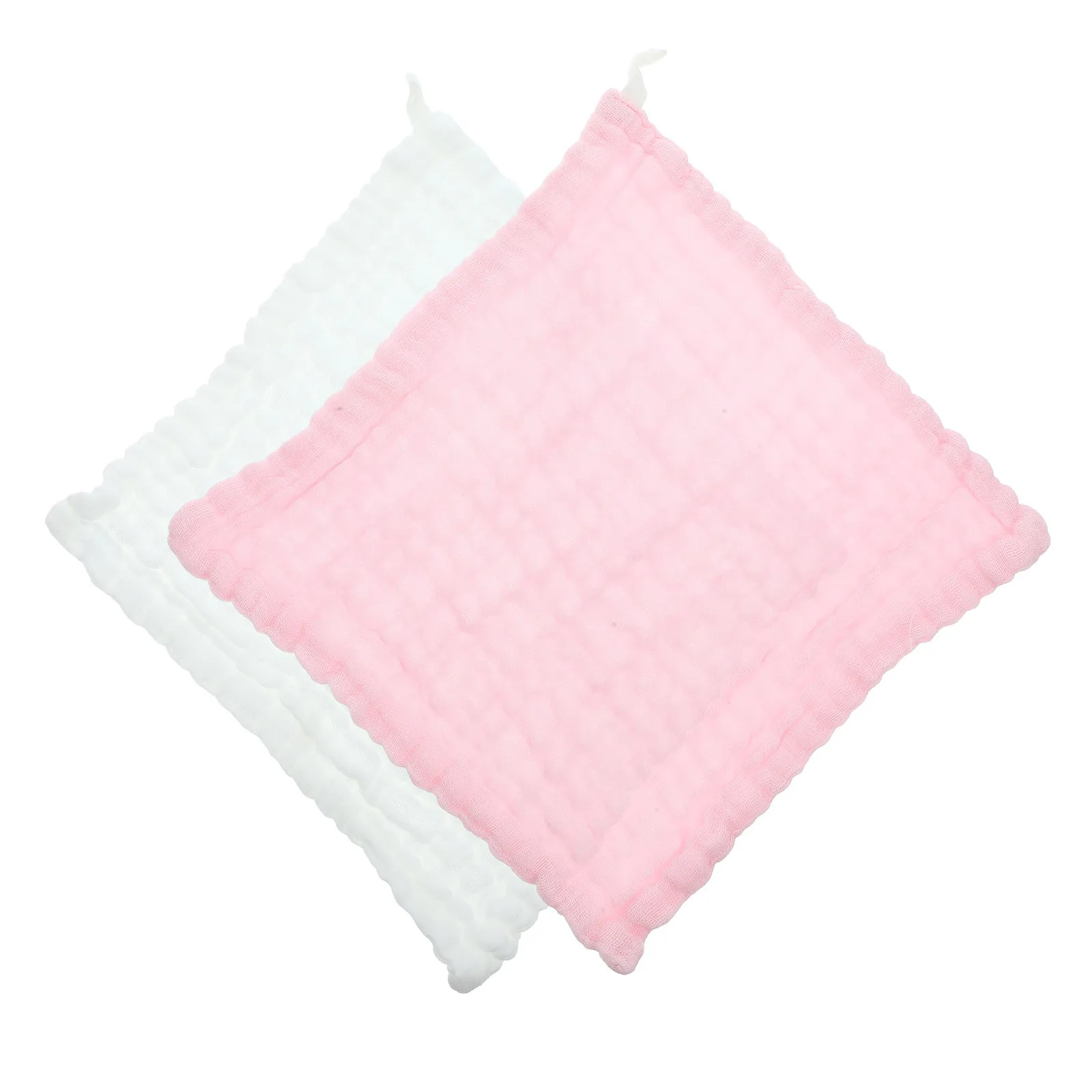 2개입 흡수성 트림 천 면 부드러운 아기 세척 천 내구성 있는 아기 트림 천 민감한 피부용 트림 천