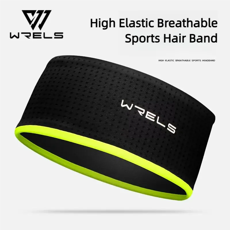 عصابة رأس رياضية من WRELS، عصابة رأس مرنة للصالة الرياضية واللياقة البدنية والجري وكرة السلة واليوجا قابلة للتنفس، سريعة الجفاف ماصة، عصابة شعر واسعة