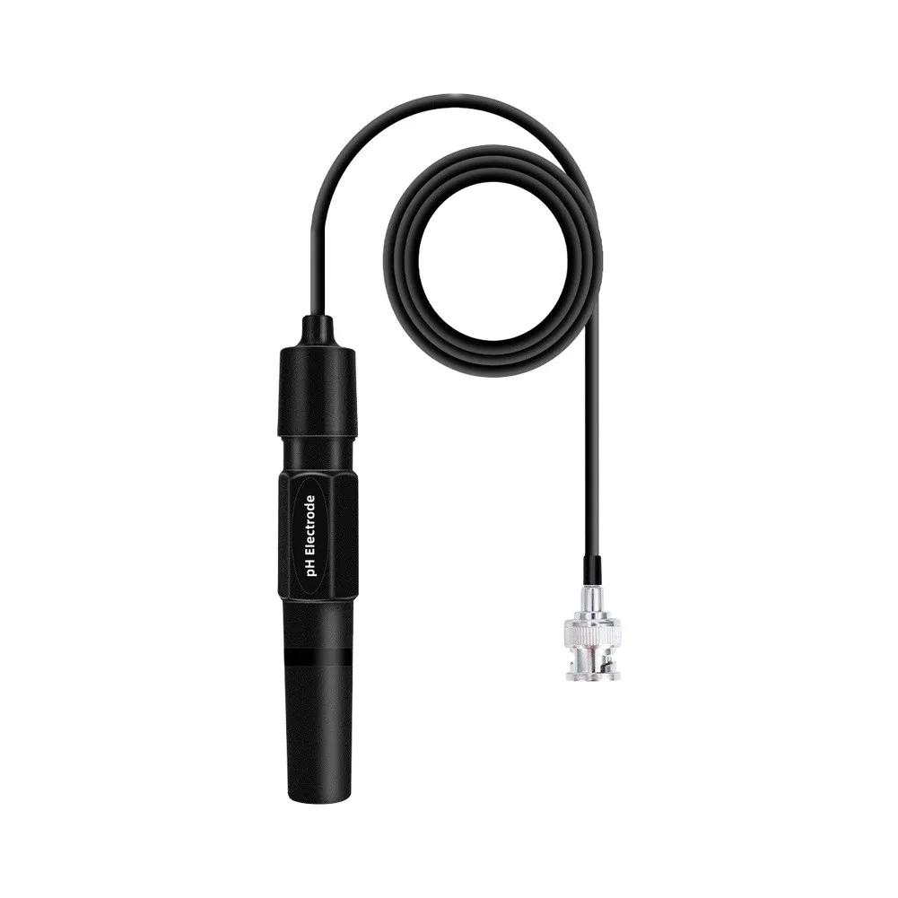 Acid Base Detector PH Electrode Probe For Hydroponics Gardening Wide Testing Range 0-14 Standard BNC Interface