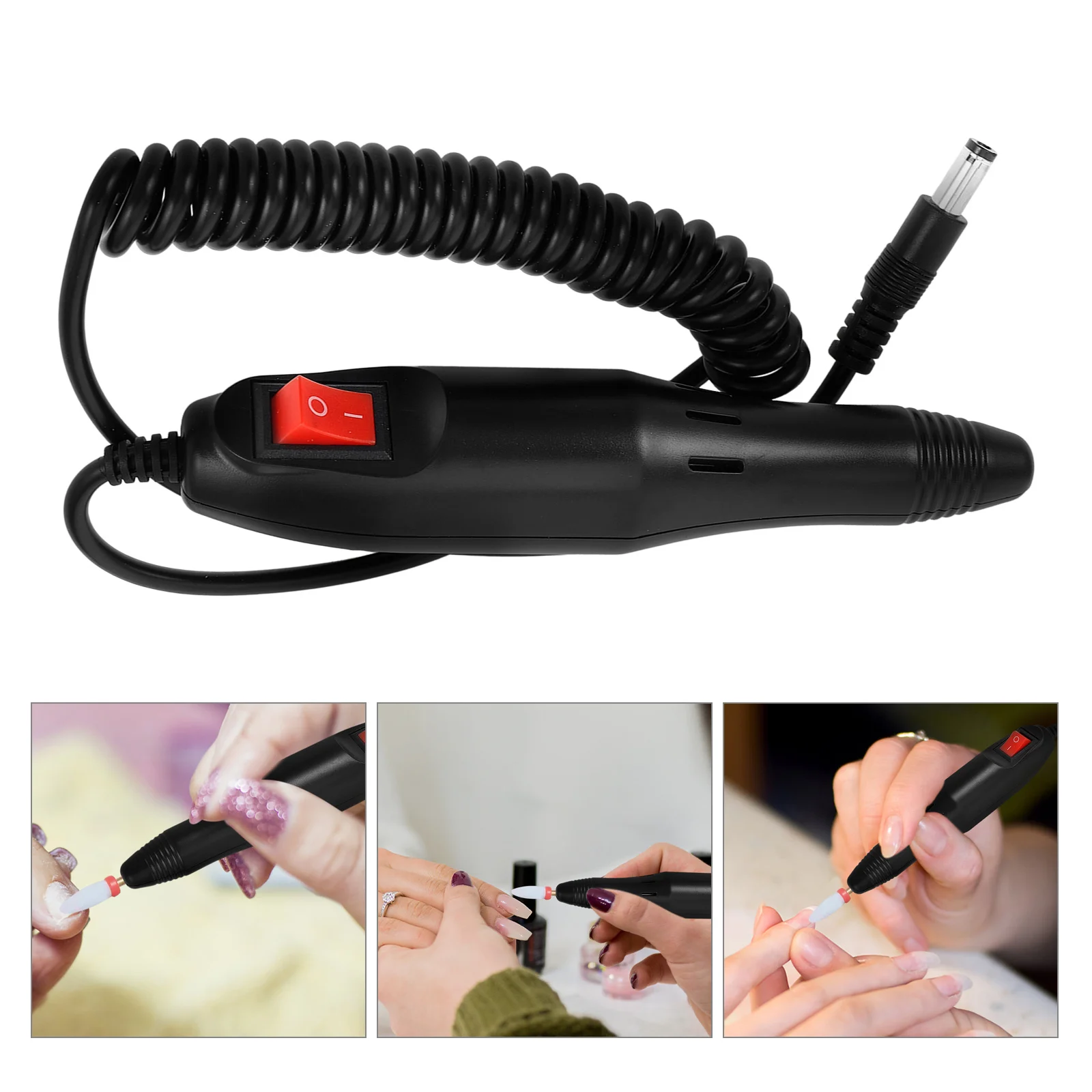 

Электрическая пилочка для ногтей, сменная ручка, прочный металлический наконечник для домашнего салона, многофункциональный инструмент, полировщик, удаление омертвевшей кожи