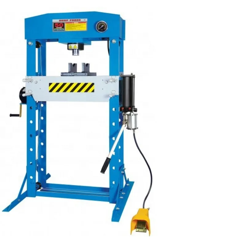 CE Standard Vehicle Equipment 50T 100T Hydraulic Shop Press With Gauge