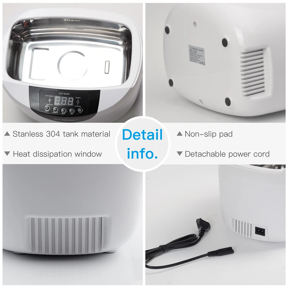 2.5L الموجات فوق الصوتية الأنظف بالجملة غسالة صغيرة الرقمية بالموجات فوق الصوتية الأنظف