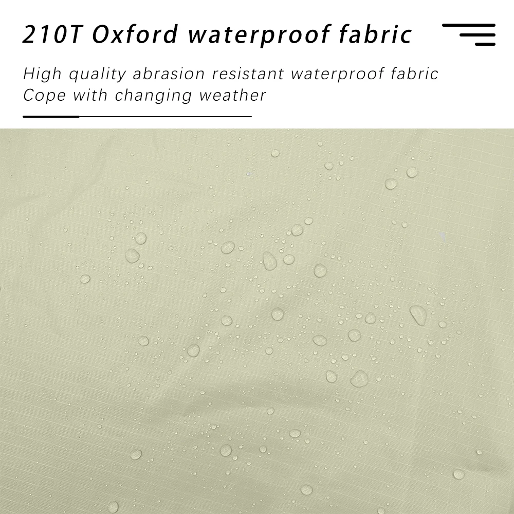 Lona impermeable UV50 negra – toldo sombra táctico para acampar - imagen 5