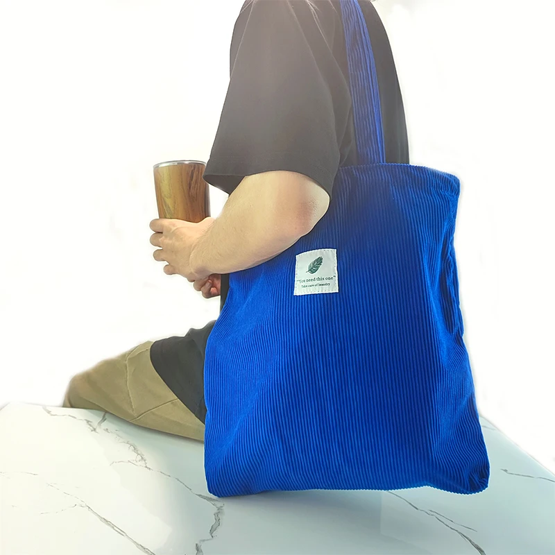 JIOMAY 2025 Damen Cord-Shopper-Tasche Stilvolle Tragetasche - Langlebige Casual Große Einkaufstasche mit Hoher Kapazität Perfekt für den Täglichen Gebrauch – Detail 22