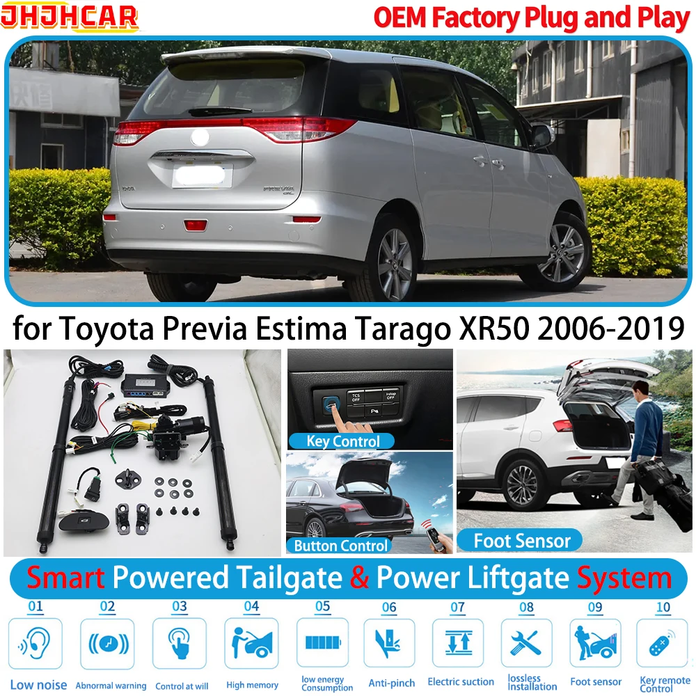 for Toyota Previa Estima Tarago XR50 2006-2019 Smart System Powered Tailgate Power Liftgate Tailgate Power Lift Gate Trunk Lid