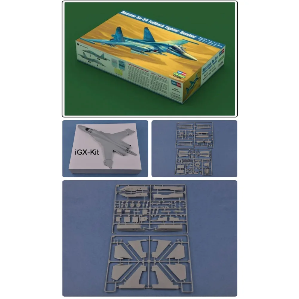 

HobbyBoss 81756 1/48 Scale Russian SU34 Su-34 Fullback Fighter Bomber Plane Airplane Plastic Assembly Model Building Kit