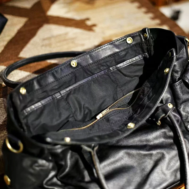 valigetta da donna da uomo in vera pelle di alta qualità di lusso alla moda, borsa per laptop in vera pelle di mucca fatta a mano dal design casual