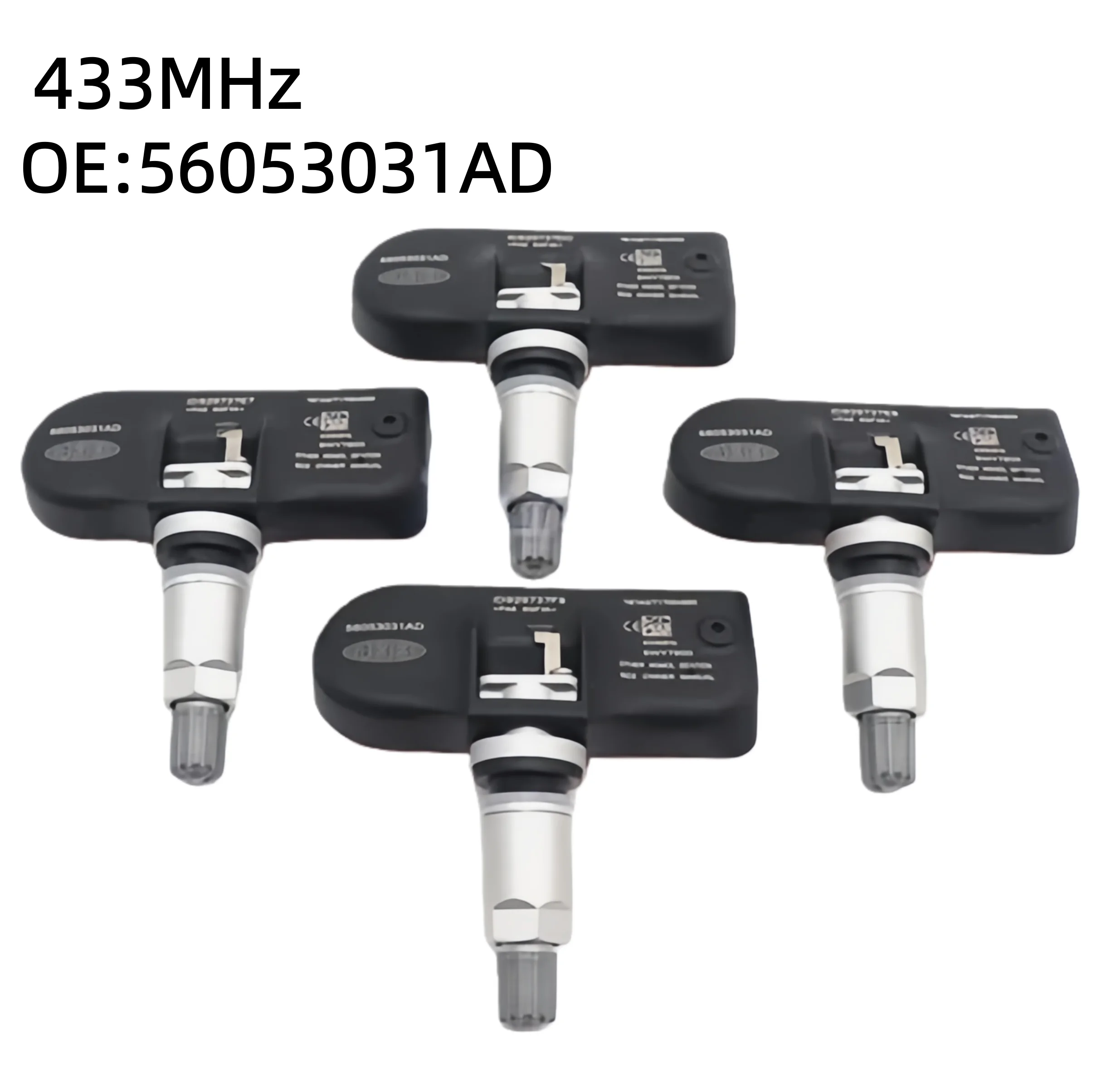 

4pcs 56053031AD Tire Pressure Monitor Sensor 433MHz TPMS For Chrysler Dodge Jeep