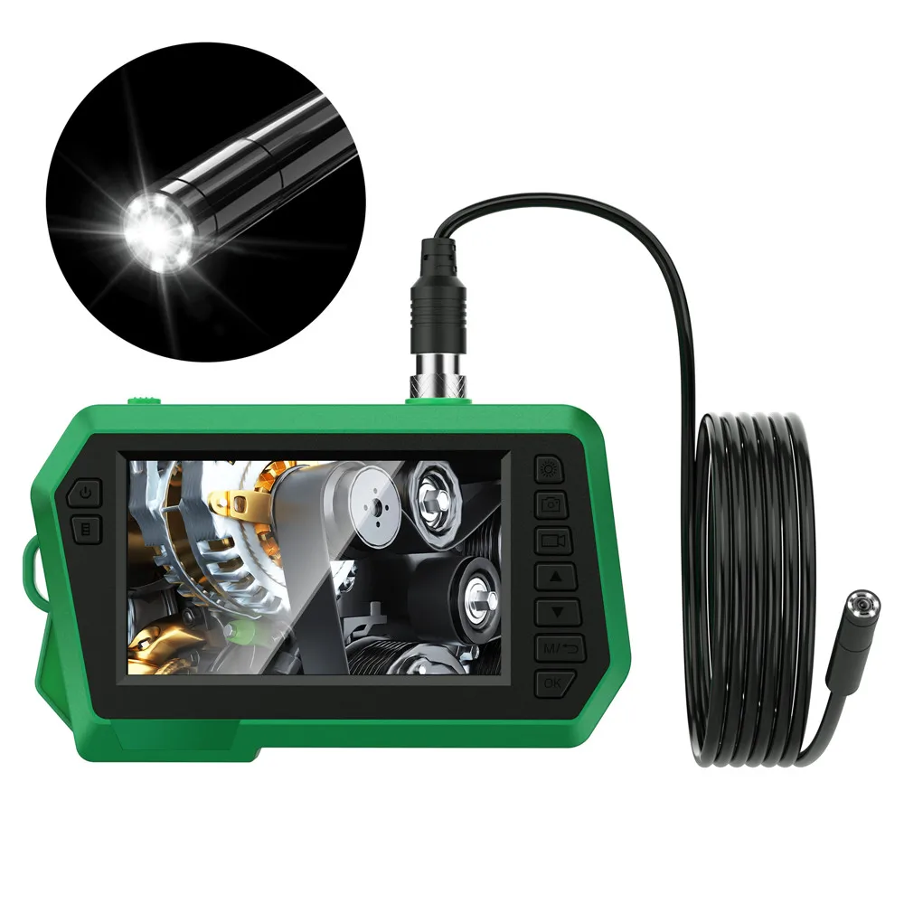 2M/5M/10M 4.3'' IPS Screen Industrial Endoscope Camera HD1080P  Pipe Sewer Inspection Borescope IP68 Waterproof LED 2600mAh