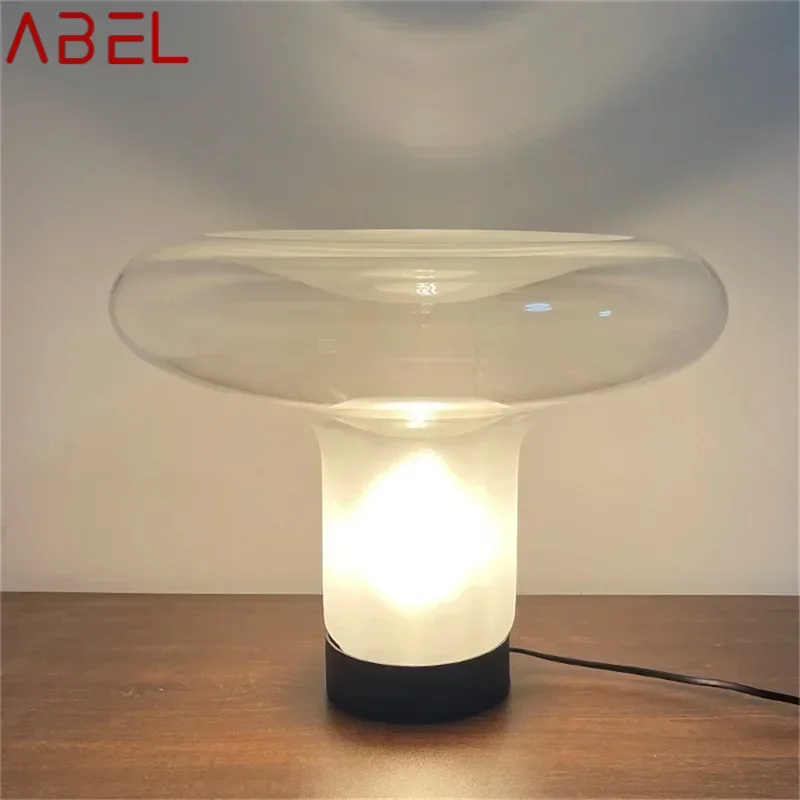 ABEL Nordic Table Lamp Modern Simple Mushroom Desk Light LED Glass Home Decorative For Bedside Living Room