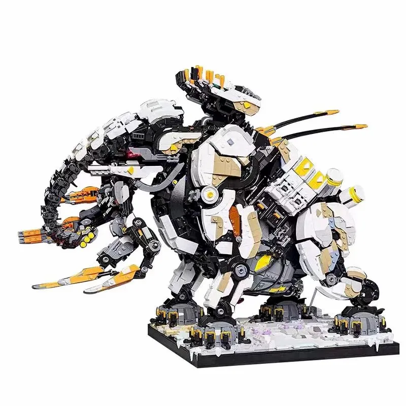 7981 Teile Horizon Dawn Thunders Zero Riesen-Langhals-Bausteine MOC Mecha-Bestien-Zahn-Modell Kreative Spielzeugsteine Geschenke für Erwachsene