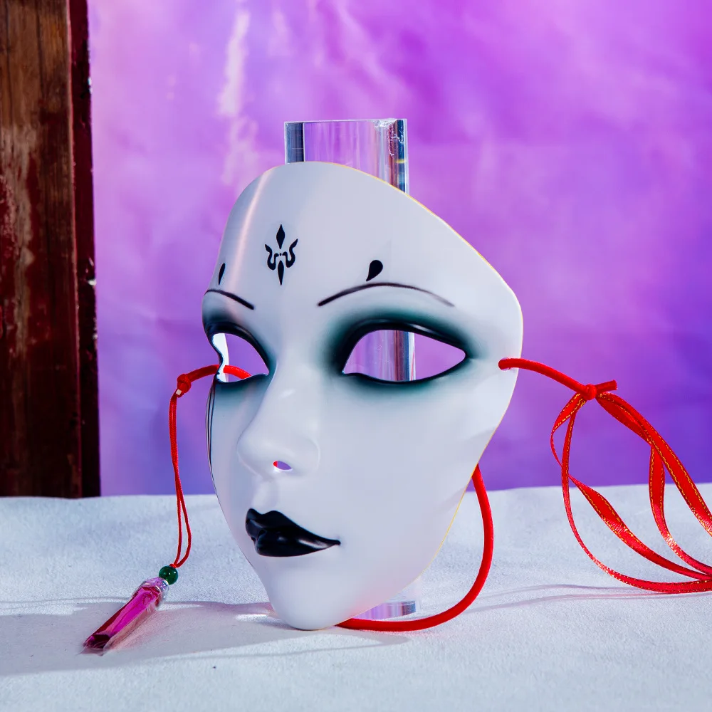 Máscaras de estilo chino para Cosplay, máscara de Anime, accesorios de disfraz Hanfu, máscara de mascarada de Carnaval, decoración DIY para Halloween, decoraciones para fiestas