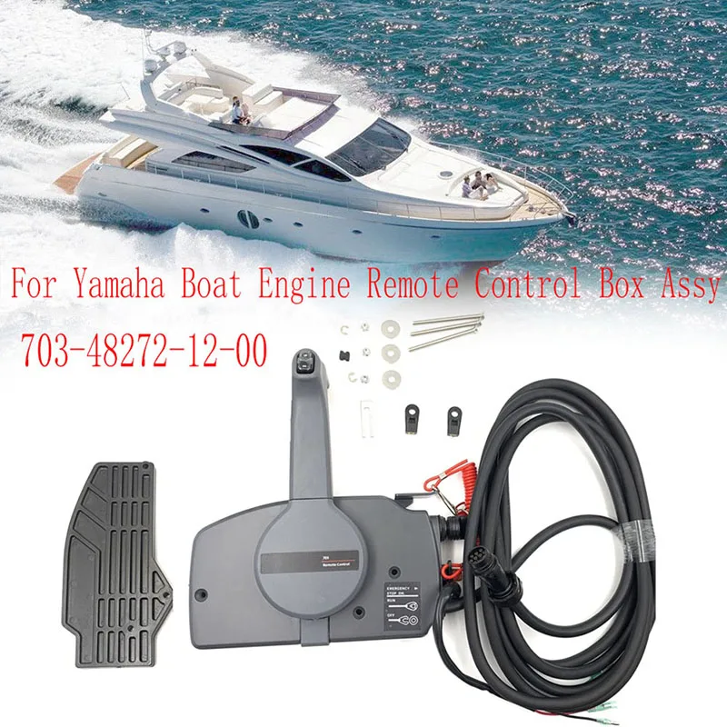 

Remote Control Box Assy For Yamaha Boat Engine 10 Pins Pull To Open 703-48272-12-00 Durable Easy Install Easy To Use