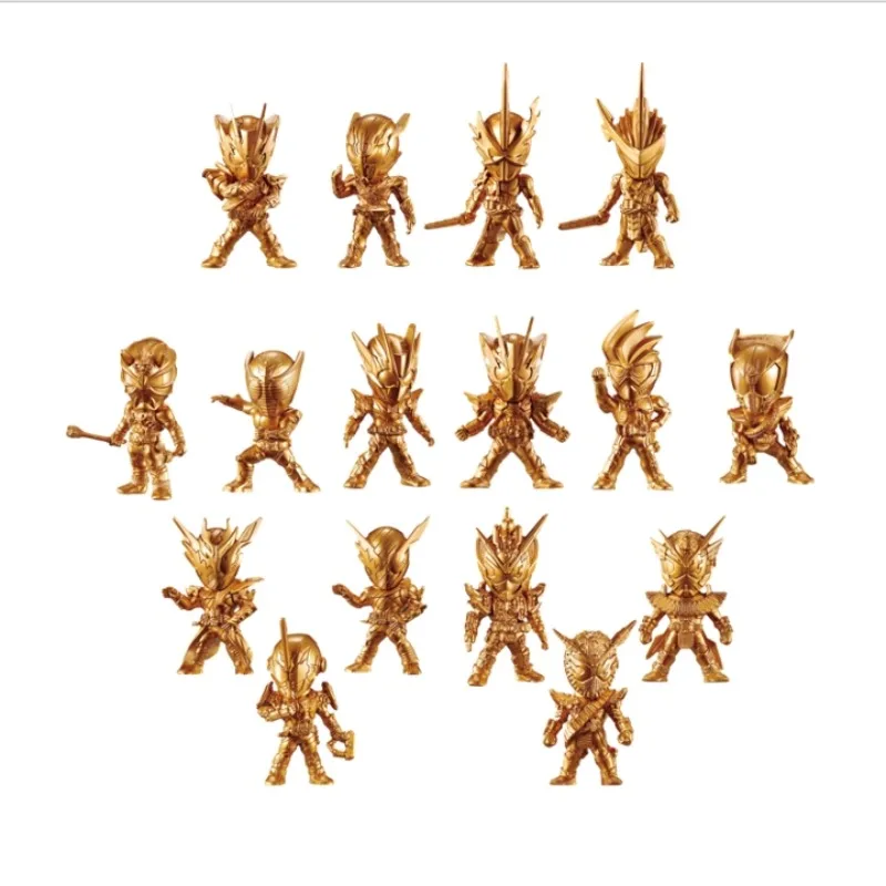 Bandai original kamen rider anime figura pequeno homem de ouro figura de ação brinquedos para meninos meninas crianças presente modelo colecionável ornamentos