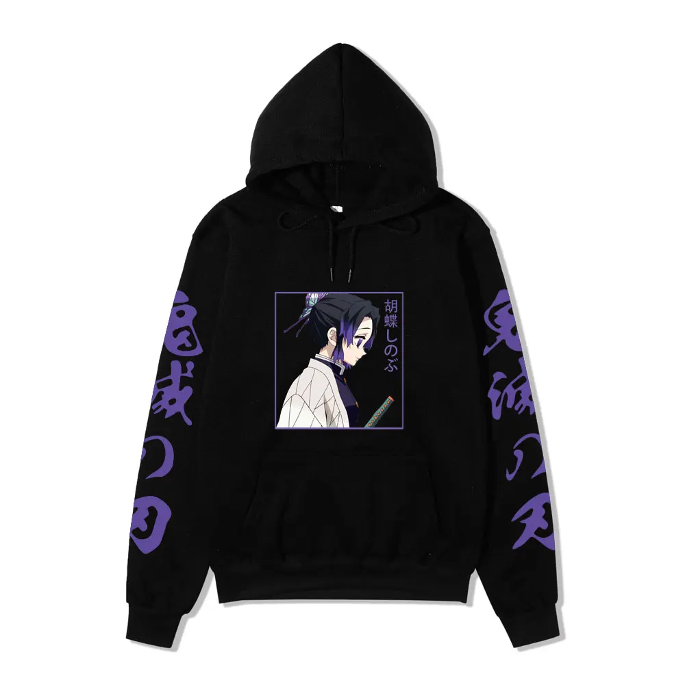 Demon Slayer Funny Eyes Kimetsu No Yaiba Kyojuro Rengoku Hoodies Harajuku Hip Hop Flame Hashira Eyes Sweatshirt Women Men Hoodie