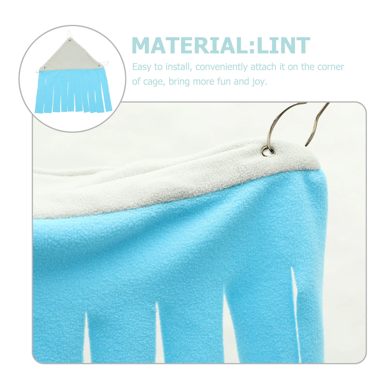 

2Pcs Hamster Hideout Rabbit Tent Nest Guinea Pig Corner Hideaway Breathable Comfortable Small Pet Hanging Tent Safe Playground