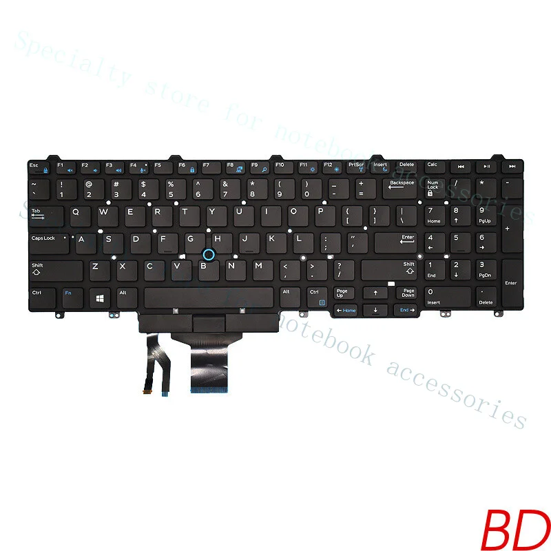 A+ E5550 E5570 M3510 M7510 M7720 M7520 M3520 P53F For Dell  English Keyboard