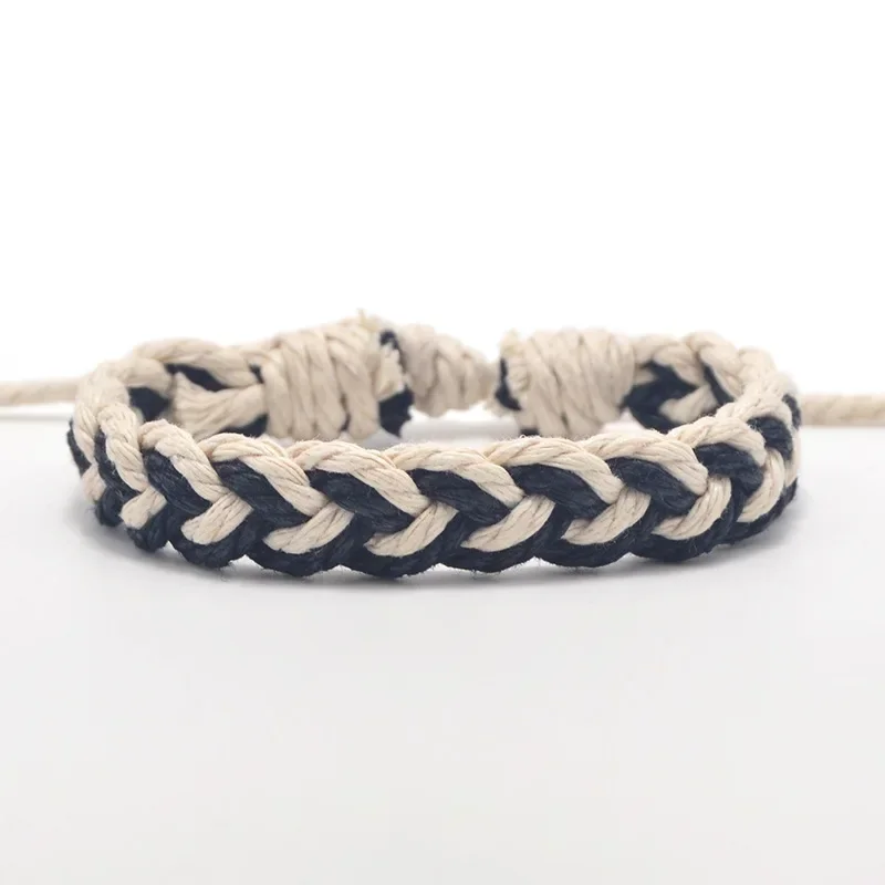 1pc Classical Ethnic Handmade Bracelet Summer Beach Braid String Cotton Wrap Woven Rope Friendship Bracelets for Women Men