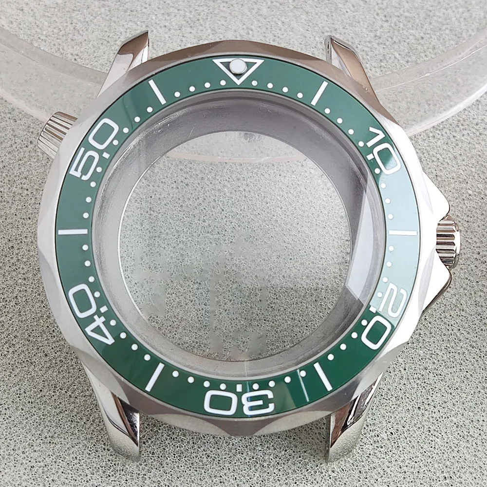 42mm NH35 case ceramic bezel stainless steel case/strap silver gold rose gold suitable for NH35 movement accessories watch acces