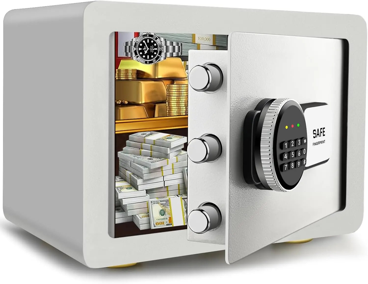 

Огнестойкий сейф с цифровой замком клавиатуры, 1,28 кубических футов, безопасный сейф со съемной полкой, ключами, внешний аккумуляторный ящик для