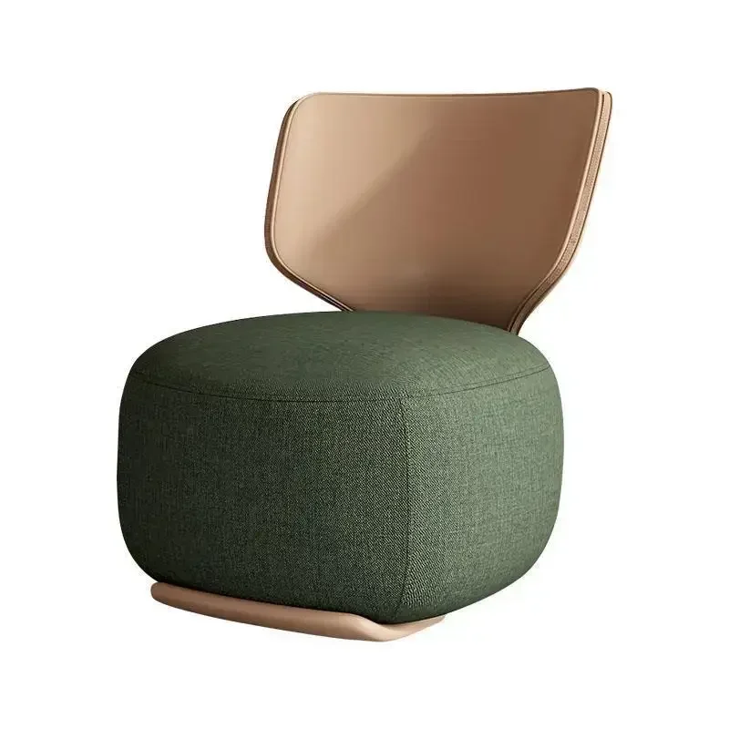 Log light luxury first class lazy sofa chair balcony leisure back chair