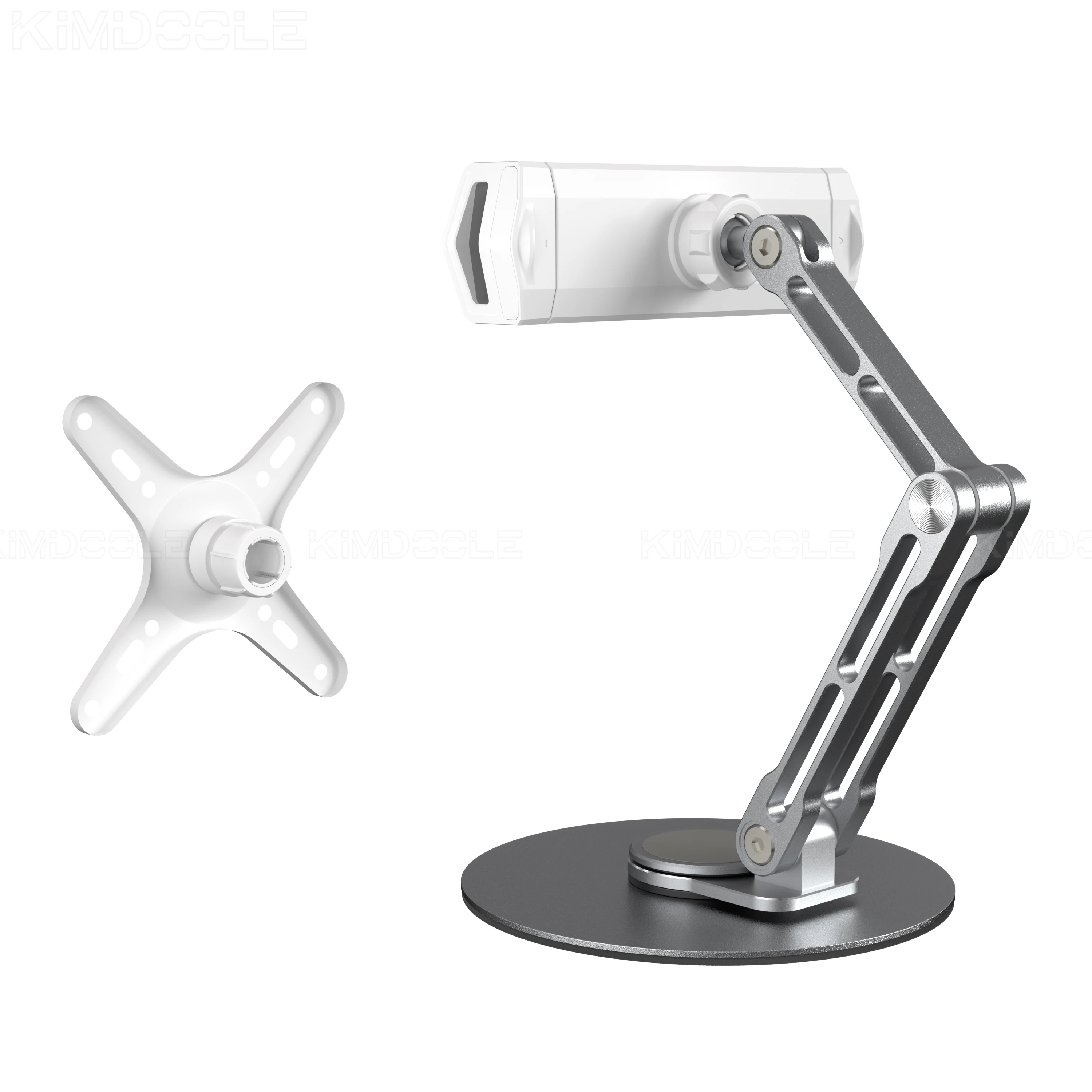 Monitor faltbarer Arm, tragbarer Monitor-Pad-Ständer mit 360-Grad-Drehung, Tablet-Unterstützung, Displays, Gelenkarm, Monitor-Zubehör – Detail 8