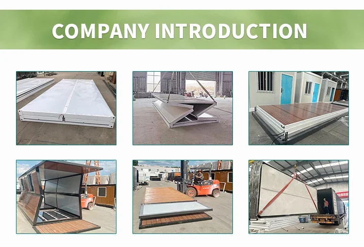 Komplettes Heimpaket 20FT/40FT Fertighaus mit Möbeln Badezimmer+Küche+Schlafzimmer-Set Bereit zum Bewegen