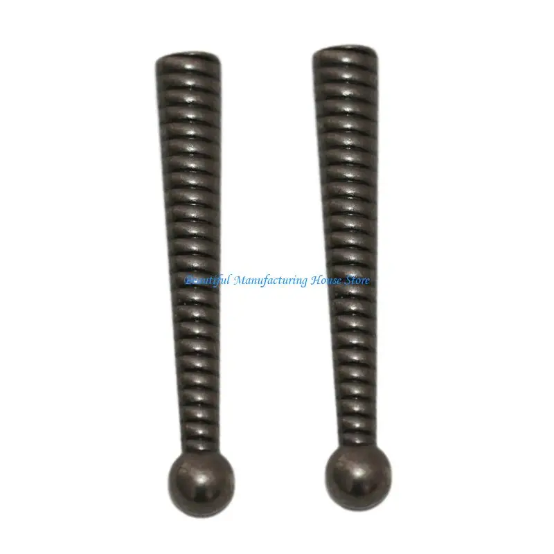 E56A Western Necktie Charm Pendant with Thread Pattern Metal Decoration For Crafting