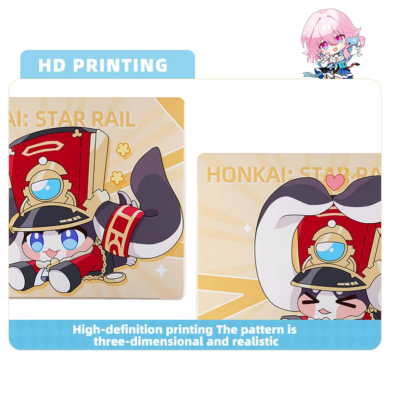 Anime Honkai: Star Rail Mousepad Cute Small Desk Mats Computer PC Keyboard Laptop Mousemat Office Accessories 21x26 CM Gift