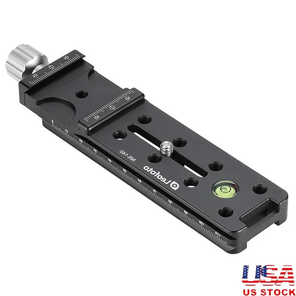 

Слайд-рейка Nodal, 140 мм, зажим Arca, двойной рельс, инструмент для крепления камеры с пузырьковым уровнем