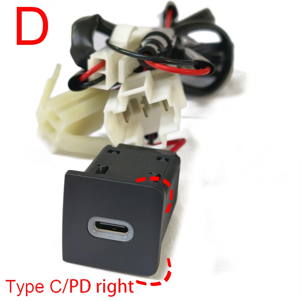 Für VW Golf 6 MK6 Jetta 5 MK5 Scirocco 2006-2012 Auto USB Ladegerät PD Schnell Ladung QC 3,0 auto Telefon Lade Adapter Taste