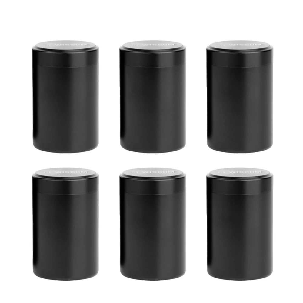 CF WISDOM Bean Canister Coffee Bean Storage Canister Coffee Bean Container Bean Canister Portable 60ml*6pcs Coffee Utensils