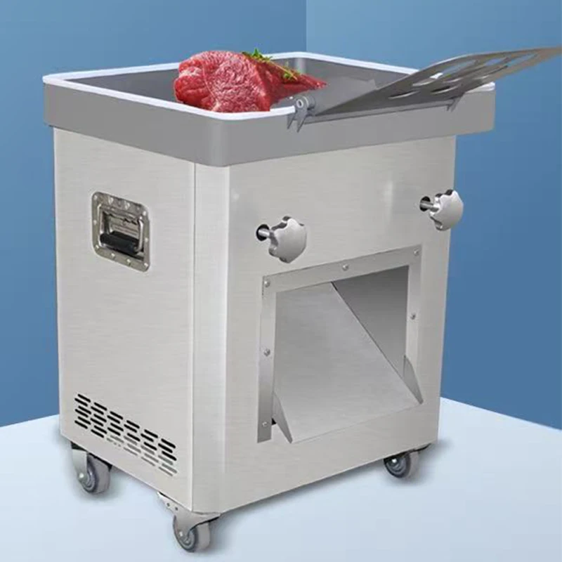 Meat Slicer Commercial Multi-Function High-Power Stainless Steel Vertical Electric Meat Slicer, Dicing Machine 220V(Customized)