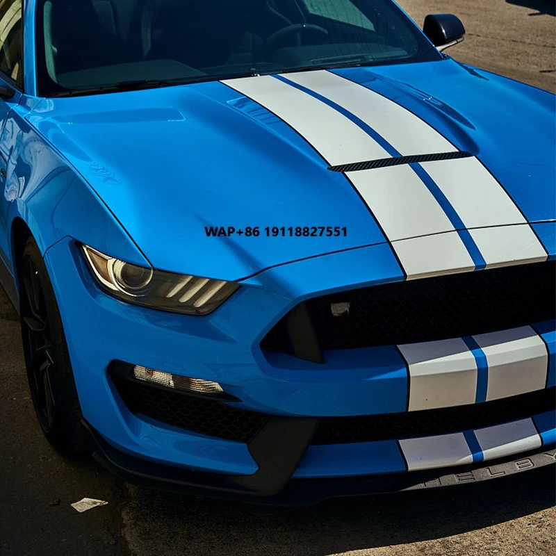 

New 15-23 Mustang Modified GT350 Aluminum Alloy Engine Hood for GT Black Made in China