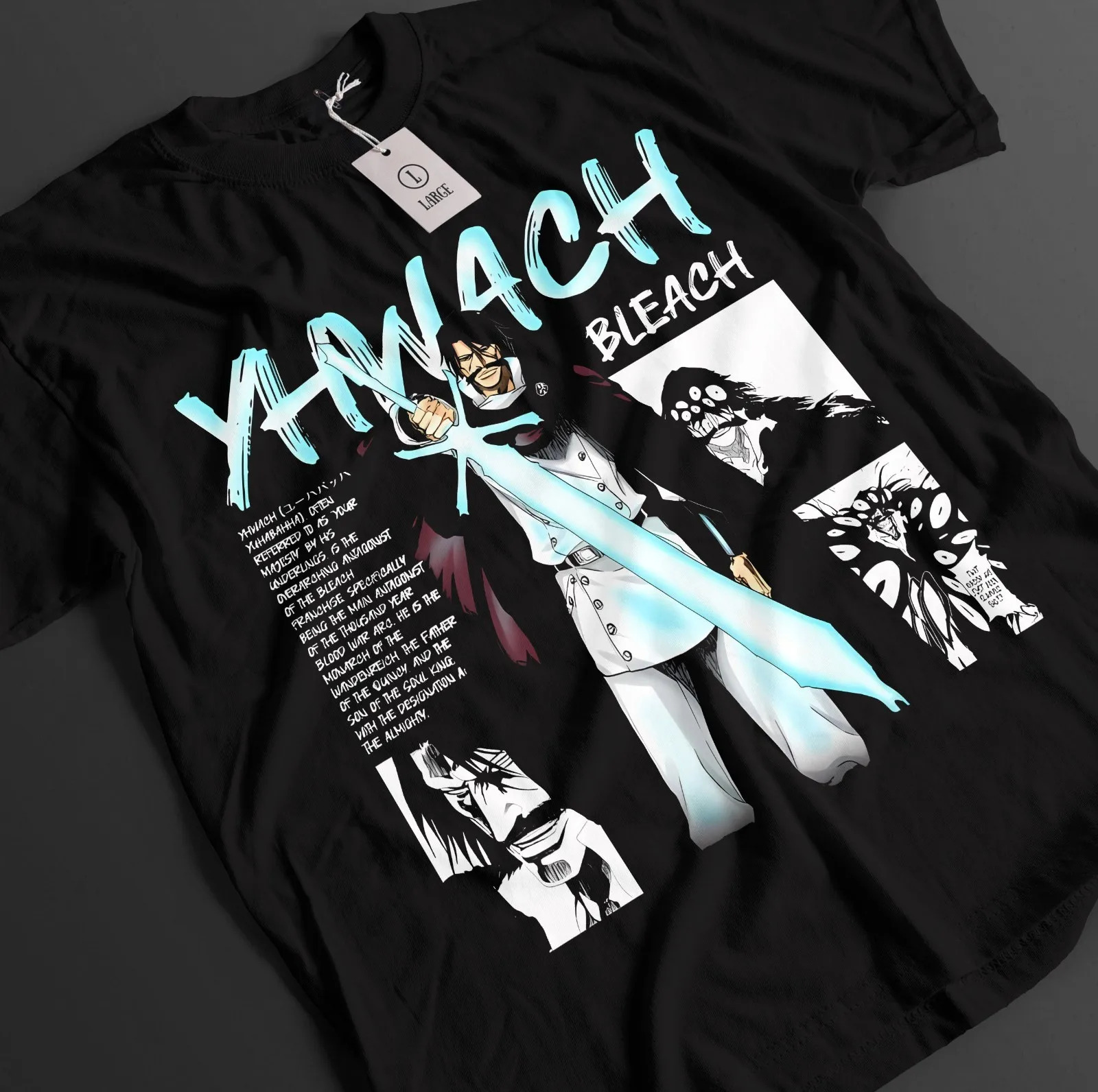 Bleach Anime Shirt Yhwach Tshirt Ichigo Bankai T-Shirt Aizen Zaraki Unisex Tee